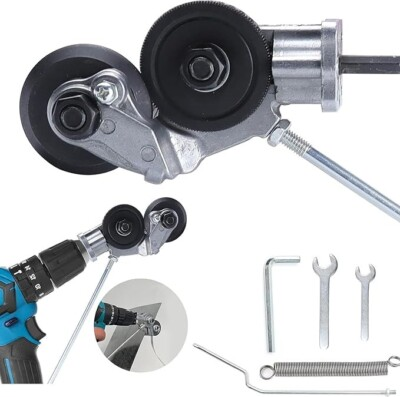 #ad #ad Electric Drill Shears Plate Cutter Attachment Metal Sheet Cutter Nibbler Saw NEW $10.99