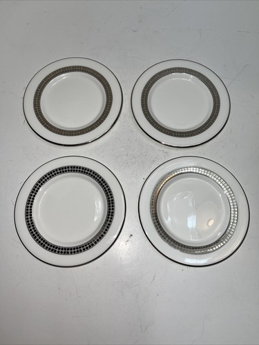 Set di 4 piatti antipasto Lenox Kate Spade Noel Platinum 5 3/4" pane e burro - Foto 9 di 9