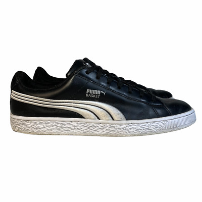 Puma Basket Classic Badge Men's Size Black White 36255002