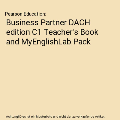 Business Partner DACH edition C1 Teacher's Book and MyEnglishLab Pack, Pearson E
