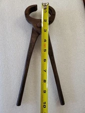 Vaughn & Bushnell Antique Blacksmith Pair 10" Farrier Horse Hoof Nippers  Tool