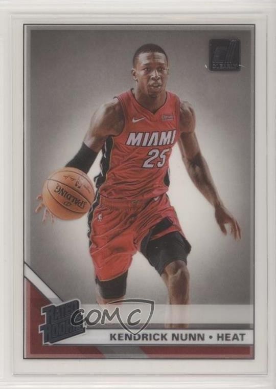 2019-20 Panini Clearly Donruss Rated Rookie Kendrick Nunn #96 Rookie RC 7iu