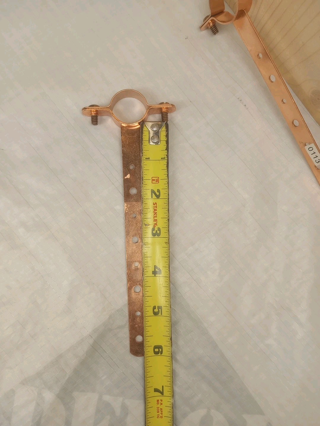 3/4" Type Pipe Hanger, 1/2" X 6", Copper Plated (2 Pack) Plumbing Bracket
