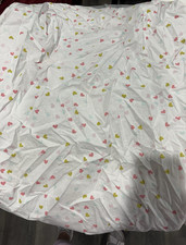 Circo Crib Fitted Sheet Cotton White Multicolor Heart Print Girls