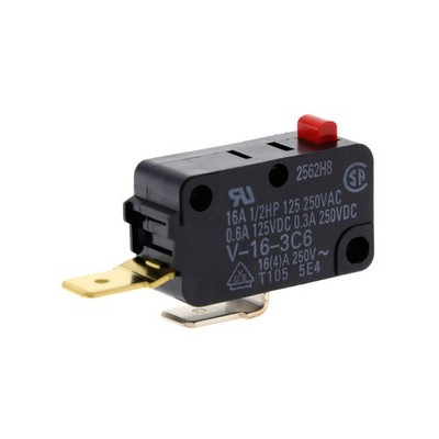 1 Pc Omron Electronics Inc-Emc Div V-16-3C6(R) Switch Snap Act Spst-No 16A