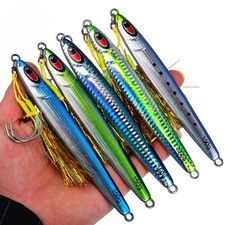 Deep Sea Fishing Fast Sinking Long Casting Metal Jig Fishing Lure 30-150g