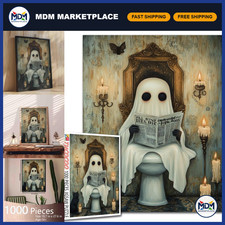 1000-Piece Halloween Ghost Puzzle for Adults - Horror Devil Reading, Family Game