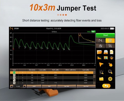 PON Fiber Optic OTDR ,32/30/28dB Dynamic Range w/ OPM/VFL/OLS/FIP/iOLA/FIP Func - Picture 17 of 22