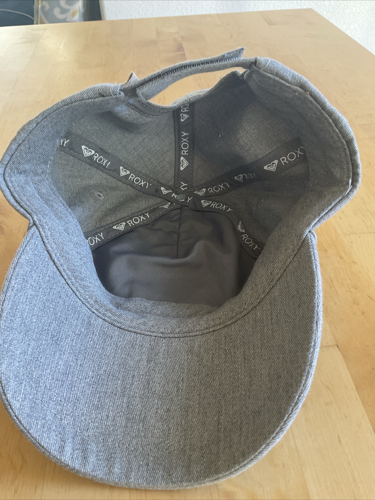 Roxy Strapback Hat Gray Adjustable Embroidered So… - image 5