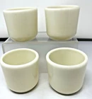 Vintage WWII US Navy Corning Milk Glass Watchman Hand Warmer Mug Cup Set of Four