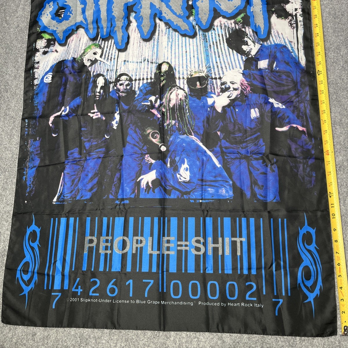 SLIPKNOT IOWA 2001 VINTAGE PROMO TEXTILE FLAG BANNER TAPESTRY