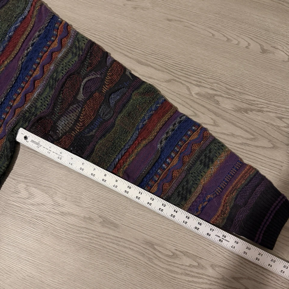 Suéter Estilo Coogi De Colección Tejido 3D Biggie Pequeño Via Europa Talla Mediana Para Hombre Foto 3 de 4