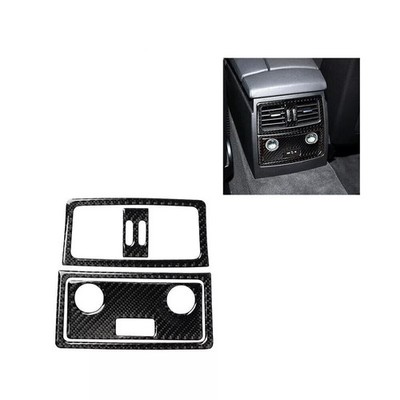 Carbon Fiber Rear Air Vent Outlet Panel Cover Trim For BMW E60 5Series 2005-2010