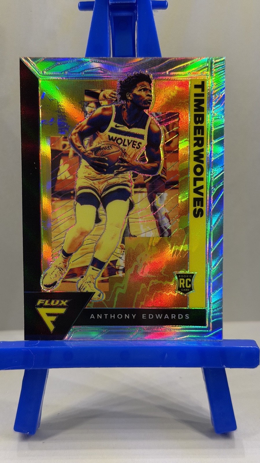 Anthony Edwards #202 Basketball Cards 2020 Panini Flux trading card — raw and PSA graded price guide