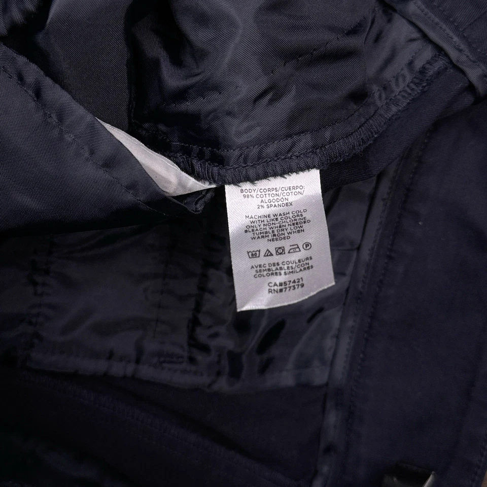 Ann Taylor Shorts Womens 2 Petite Navy Blue Mid Rise Stretch - Image 4 of 4