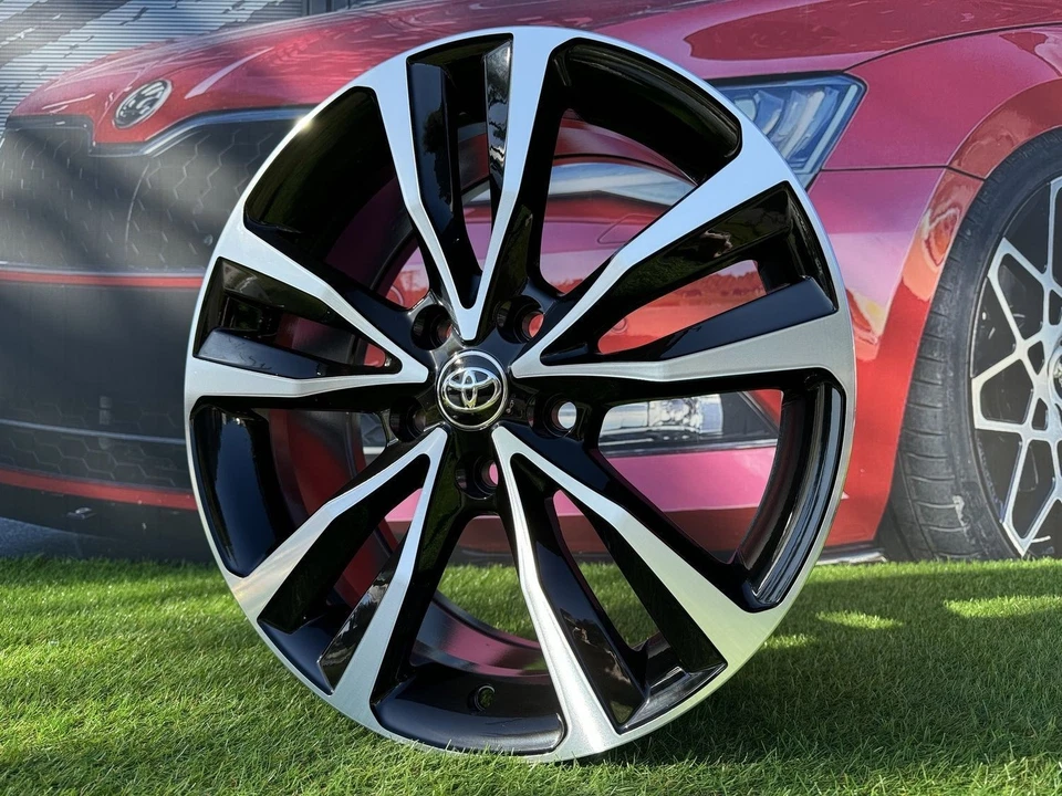 4X R17 Pouce 5X114.3 Toyota Corolla Style Noir Poli Roues : Pour Avalon - Photo 2/4