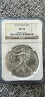 2015 Silver American Eagle Dollar Coin NGC Certified MS70 Brown  Label
