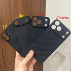 Genuine Aramid Carbon Fiber Case for iPhone 17 Pro Max Matte Ultra Thin Cover