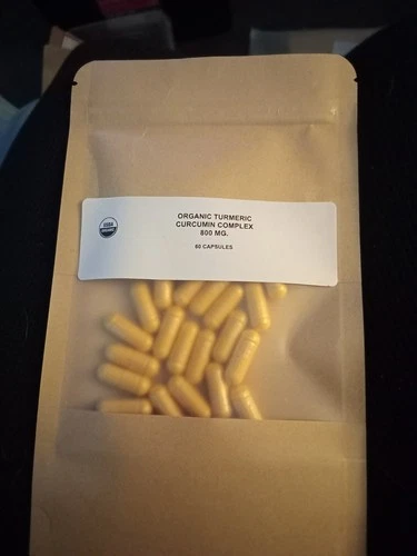 ORGANIC TURMERIC CURCUMIN CAPSULES~MG~ 30 CAPS~ ANTI-INFLAMMATORY 800 MG PER CAP