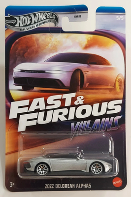 2022 DeLorean Alpha5 FAST & FURIOUS Villains 5/5 Hot Wheels 2025