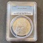 1886 Morgan Silver Dollar $1 90% Silver PCGS MS63 Cert 81100674