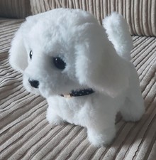 Mr Yappy Dog. Battery operated White toy Dog. Barks & walks. Brand New in Box.