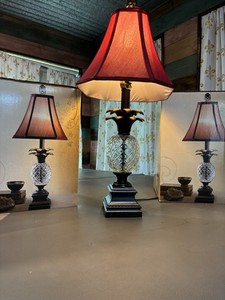 2 Safavieh Alanna Pineapple Table Lamps