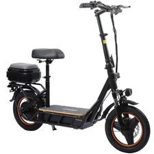 750W Folding Electric Scooter Adults 14'' Tires 28Mph E-Scooter W/ Seat Trunk