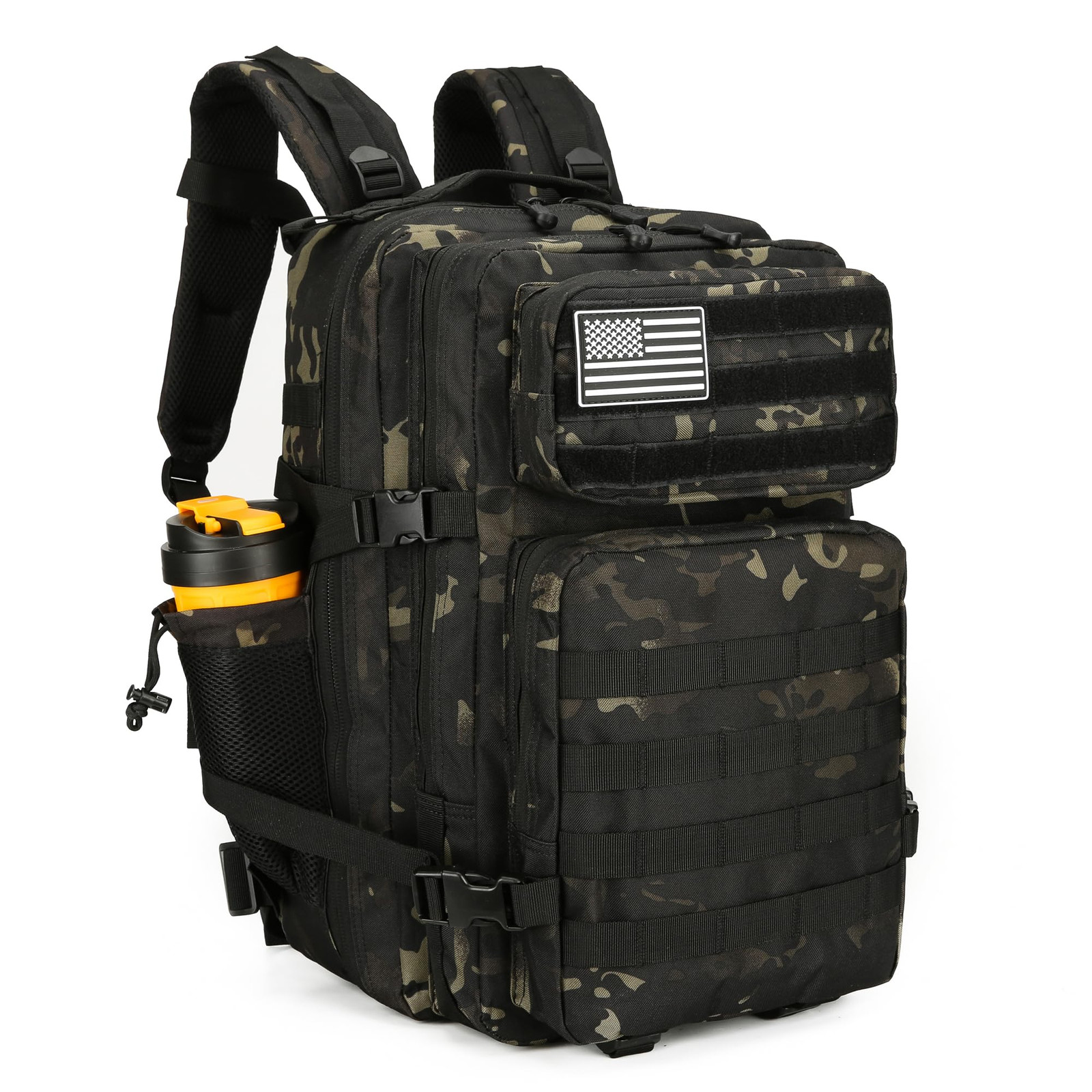 45L Tactical Assault Backpack 3 day assault pack with Molle Waterproof backpa...