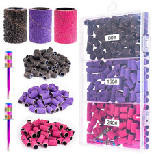 Sanding Bands for Nail Drill 210 Pcs Sanding Bands Nail Drill Bits Coarse Fine