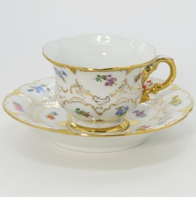 Meissen Set B Form Scattered Flowers Luxury Series 1 Customer Relief C S 1St Gra