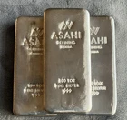 3 -100 oz Silver Bars - .999 Fine Silver 300 ozt Bullion Total