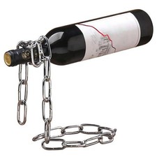 Sertay Portabottiglie Vino con Catena Appesa, Supporto Galleggiante, Adatto per 