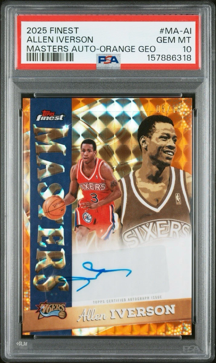 Allen Iverson Professional Sports Authenticator (PSA) Basketball