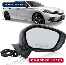 Right Passenger Side Mirror Compatible With 2022 2023 2024 2025 Honda Civic Seda
