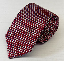      Jos A Bank Signature Collection Mens Silk Tie Multicolor Geometric 60" x 3"