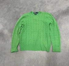  Vintage Polo Ralph Lauren Men's The Iconic Cashmere Sweater, Mint, L $498