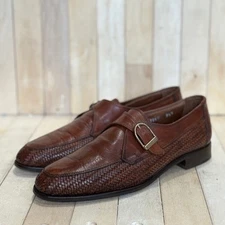 Vintage Church’s Prima Classe Handmade Men Monk Strap Woven Shoes 721 Size 8.5 M