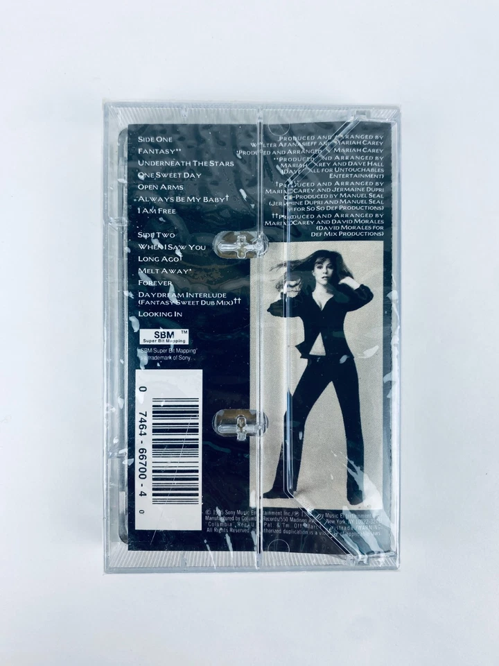 2x Mariah Carey Cassette Tape Lot, Daydream, Self Titled, Both SEALED, USA 1st - Image 3 of 4