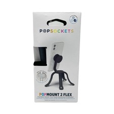 PopSockets Pop Mount 2 Flex Flexible Mount For PopSocket Grips Black