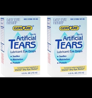 #ad #ad Gericare Artificial Tears Lubricant Eye Drops Dry Eye Relief 0.5 Oz Pack of 2 $9.99