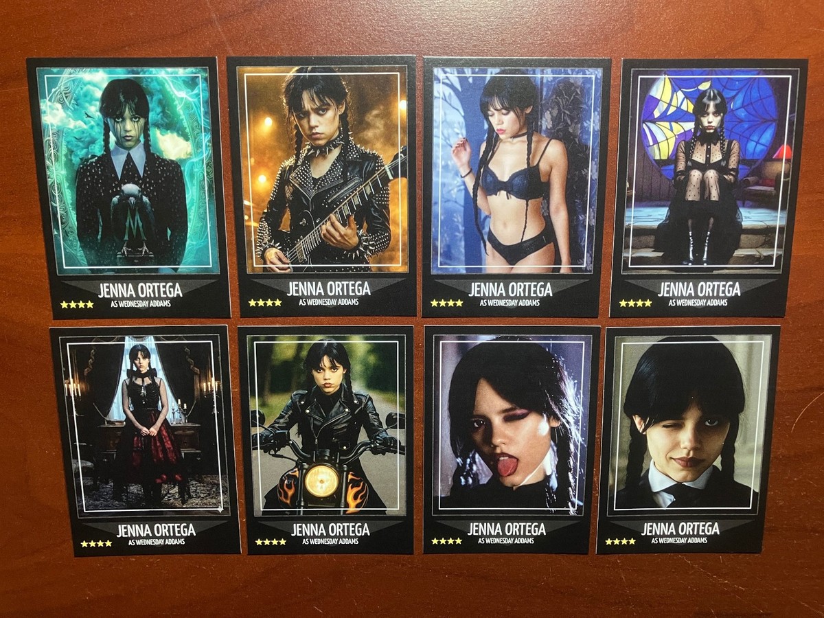 SALE Custom ACEO Jenna Ortega Addams Family Wednesday Trading Card