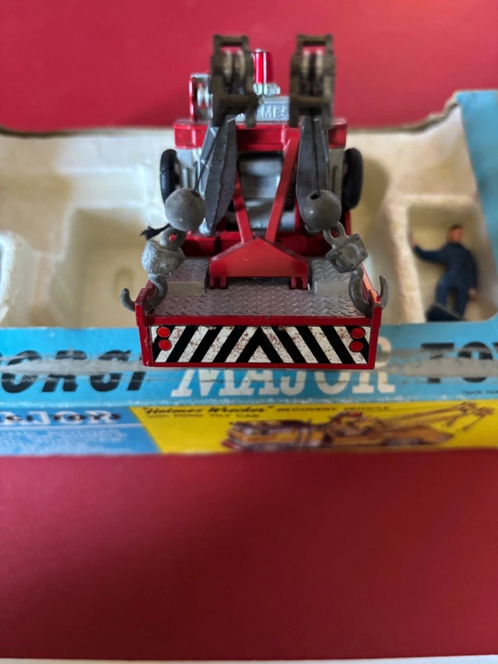 CORGI MAJOR TOYS HOLMES WRECKER 1142 +BOX ORIGINALE CARRO RECUPERO CAMION - Immagine 4 di 4