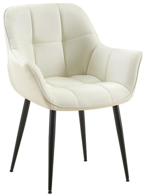 Esszimmerstuhl Roseville Stoff creme