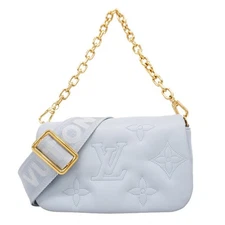 Louis Vuitton Bubble Glam Wallet On Strap M81399 Glacier 2 Way Bag 452672