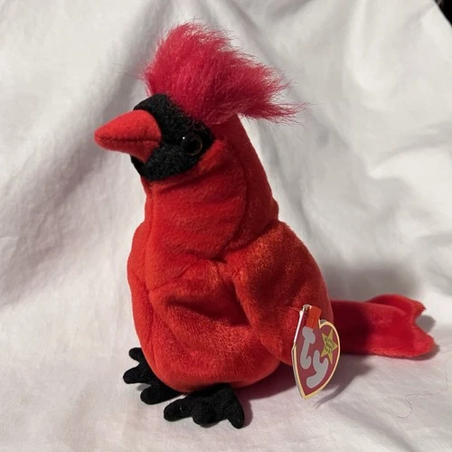 Ty Beanie Baby MAC The Cardinal Vintage Ty Stuffed Animal Plush Toy