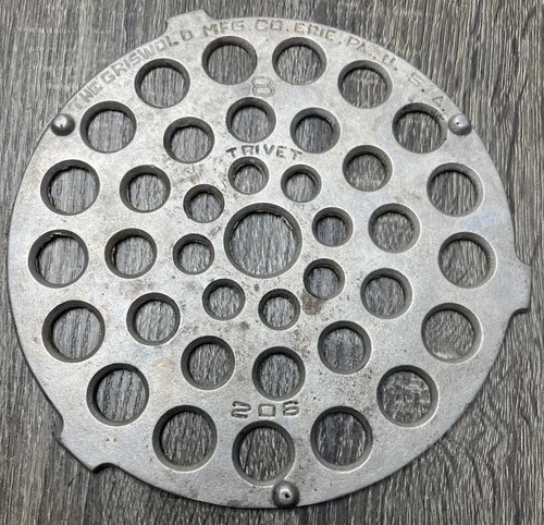 Griswold Cast Iron #8 206 Fully Marked Dutch Oven Trivet USA VTG Excellent!