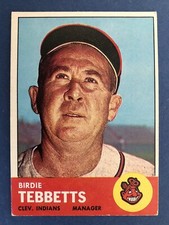 1963 Topps Set Break  #48  Birdie Tebbetts :  EX