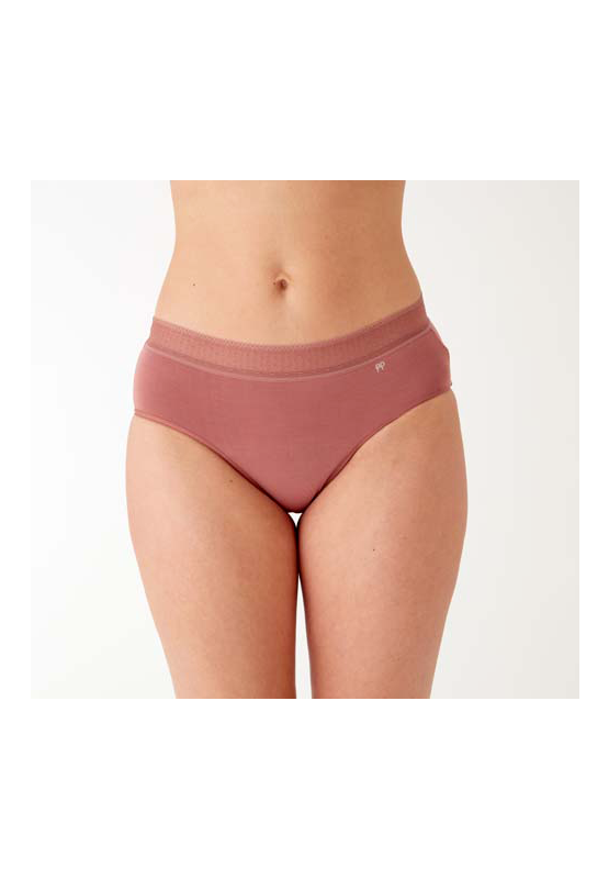 Pretty Polly Period Midi Briefs   Rosewood