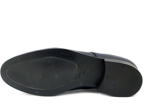 Scarpe Uomo Eleganti Derby in Pelle Blu Made in Italy - Picture 4 of 4